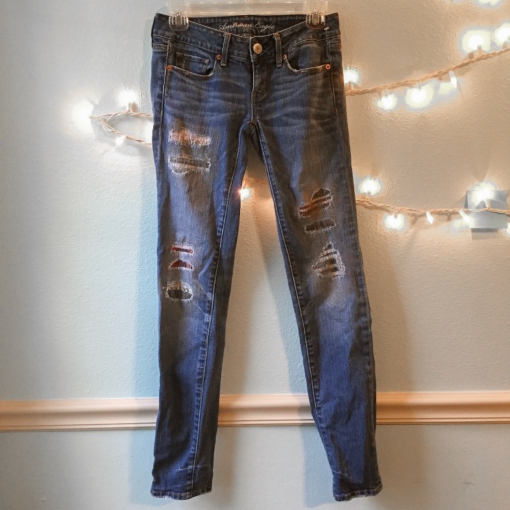 American Eagle Stitch Detail Skinny Jeans